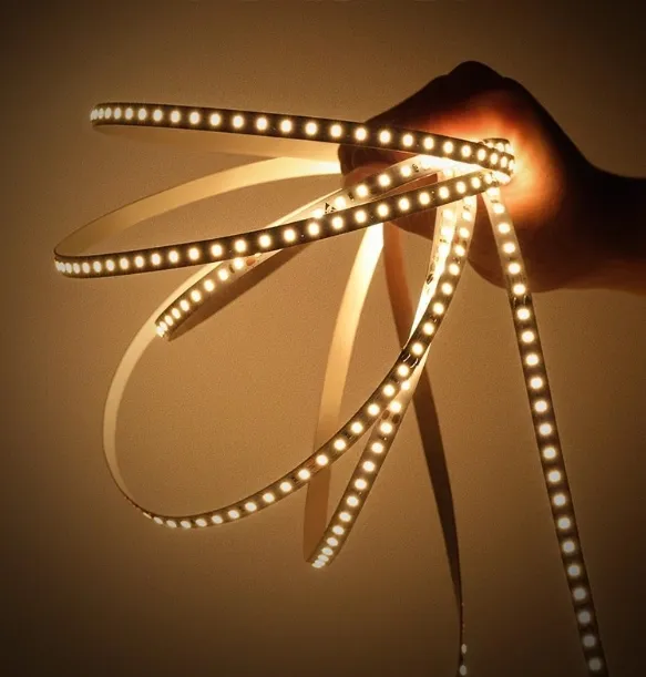 Fita de Iluminação LED Flexível Ultra Fina 3mm para Armários