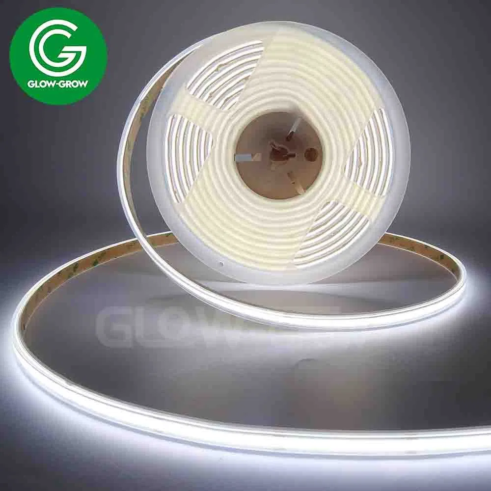 Fita de LED COB flexível vermelha à prova d'água de silicone IP67 para decoração comercial SMD2835