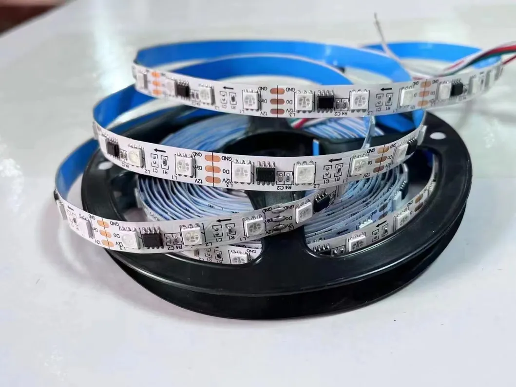 Fita LED 5050 RGB/Cores de Fantasia, Encapsulada à Prova d'Água, Kit de Controle Remoto WiFi, Mudança de Cor Inteligente, 12V-24V Fita de Luz Flexível para Decoração