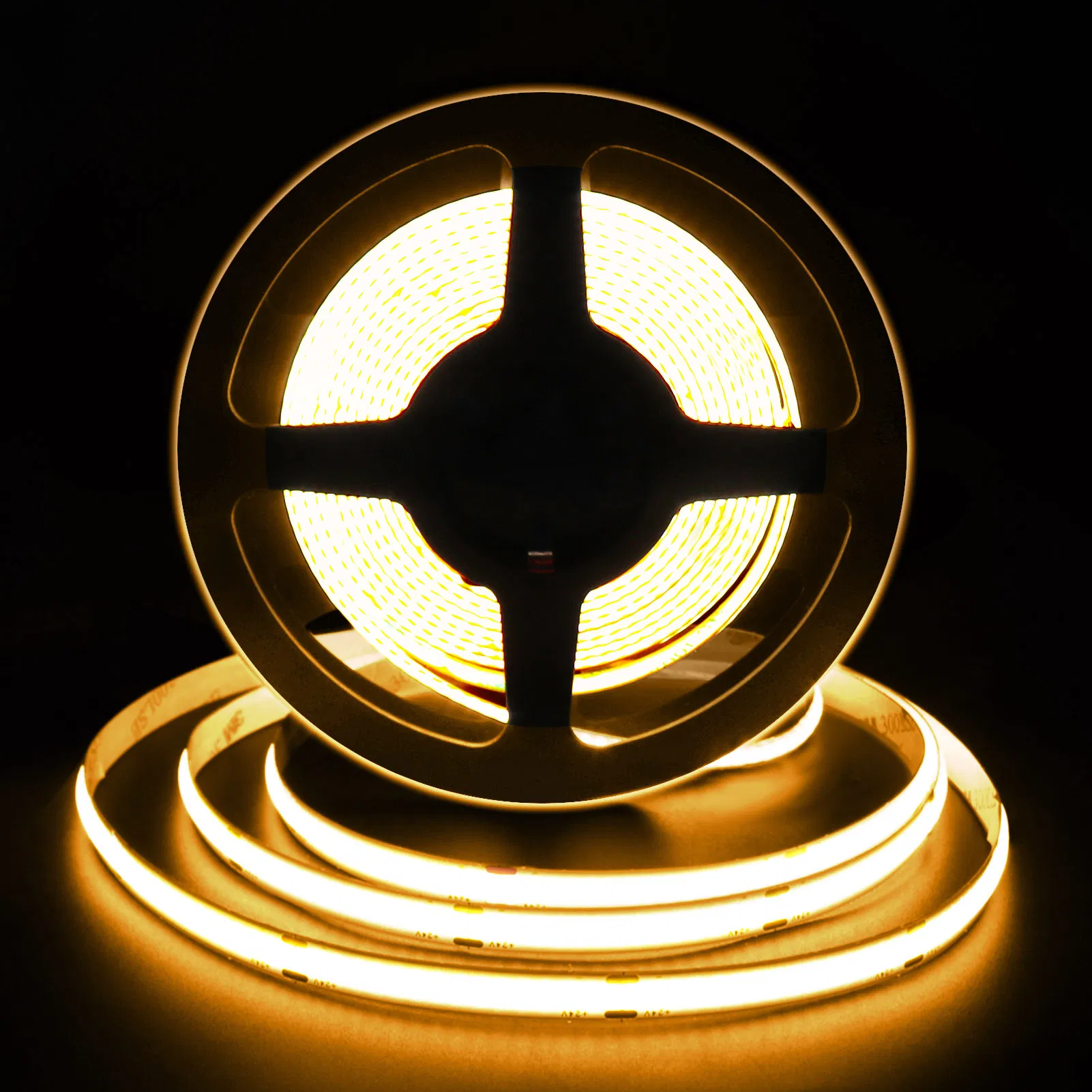 8mm Fita de Luz LED Flexível Adesiva Decorativa COB de Baixa Tensão