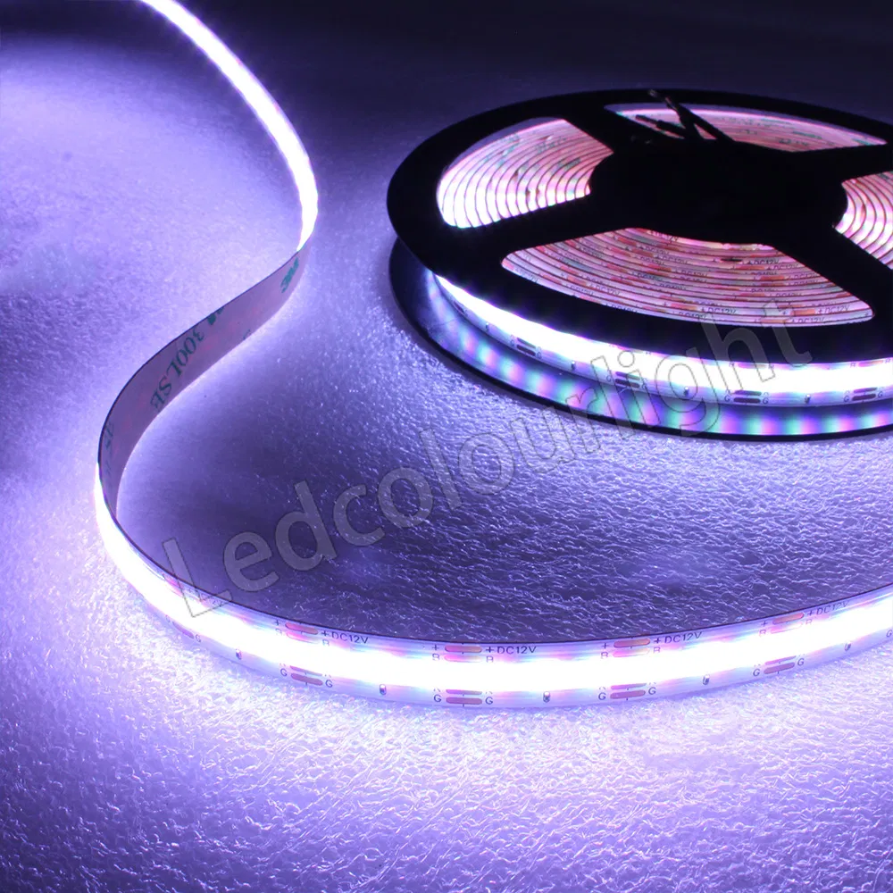 Efeito de iluminação fita LED COB RGB