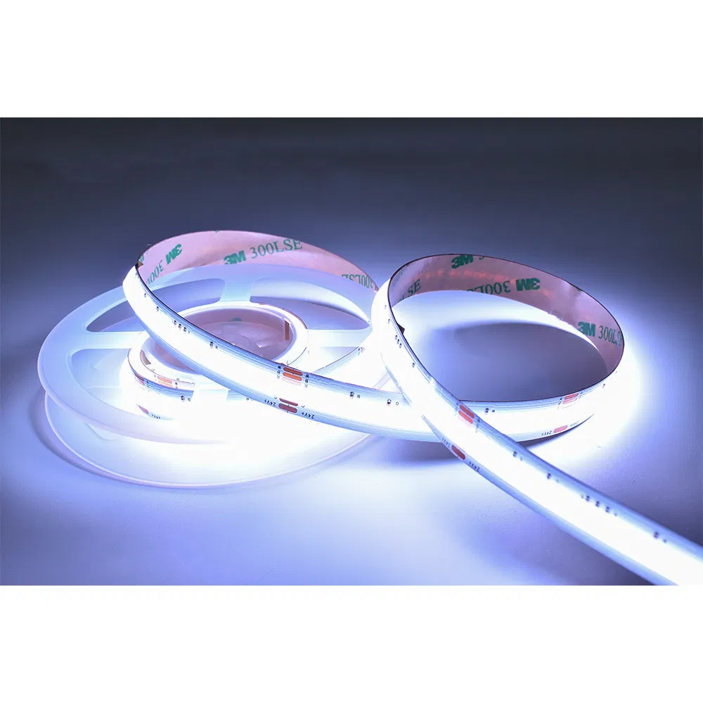 Tira de LED COB RGBW Flexível de Alta Densidade Mudança de Cor 12mm para Decoração de Casa