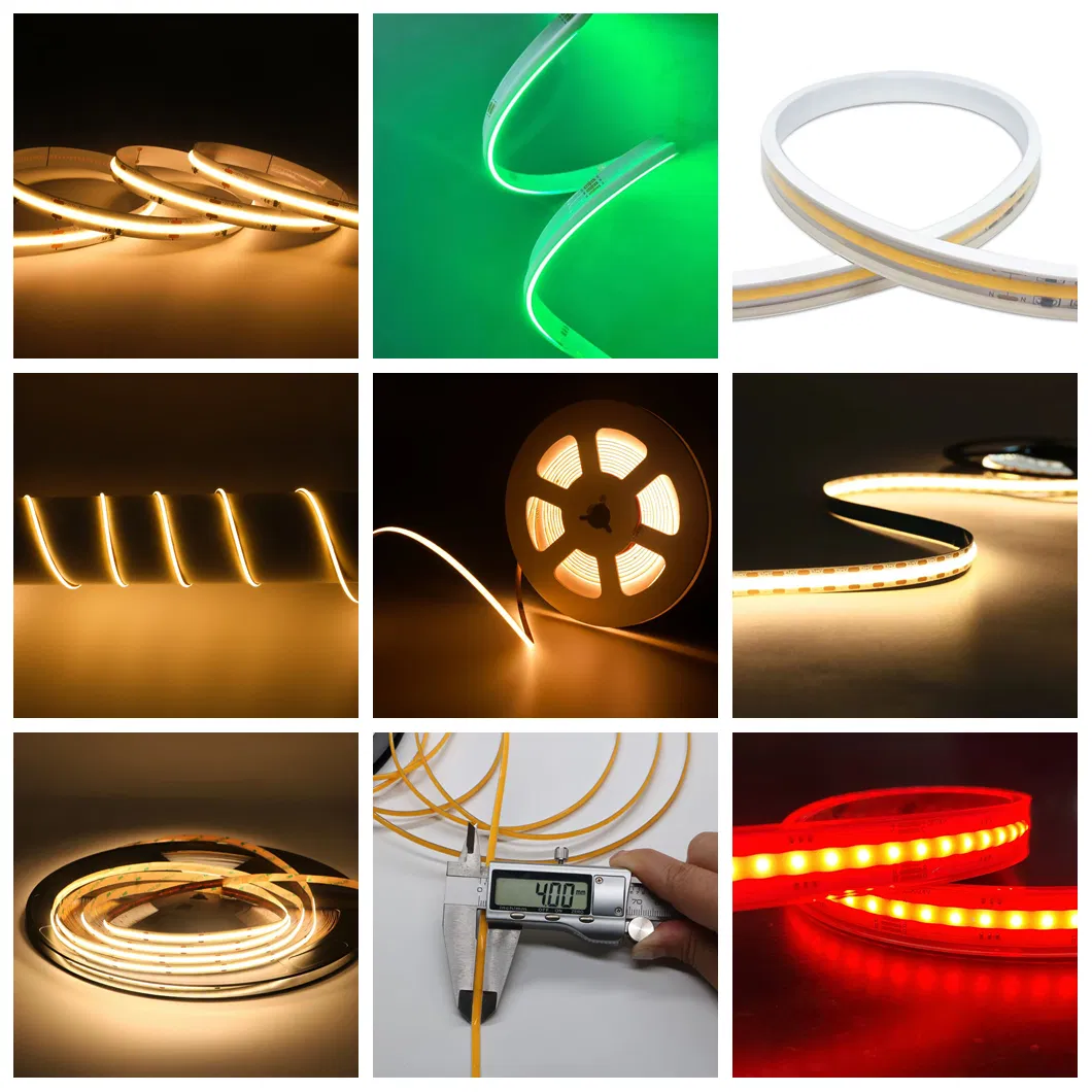 Boa Qualidade Fábrica Diretamente Luz de Fita LED AC 110V 220V IP67 à Prova d'Água Luz de Fita COB Flexível Decoração Externa