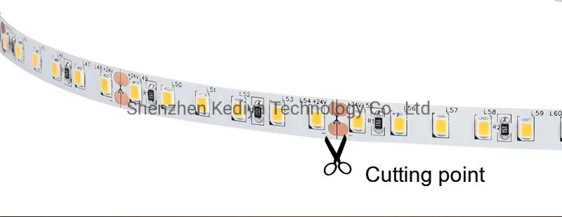 Fita de LED SMD2835 Não Impermeável 180 LEDs/M para Iluminação Decorativa