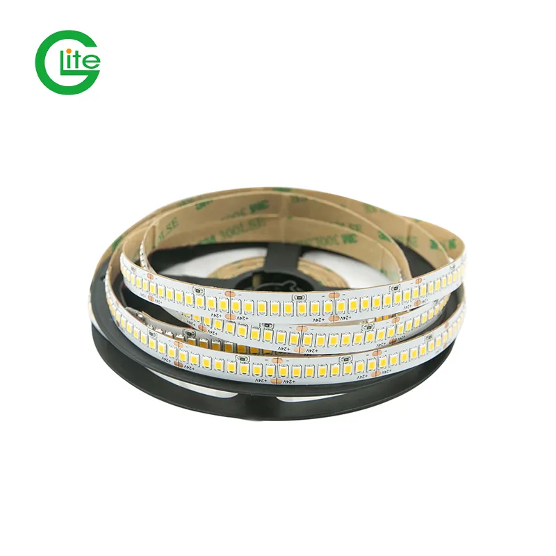Sem Pontos SMD2835 240LED DC24V LED Strip Branco Quente à Prova d'Água para Exterior