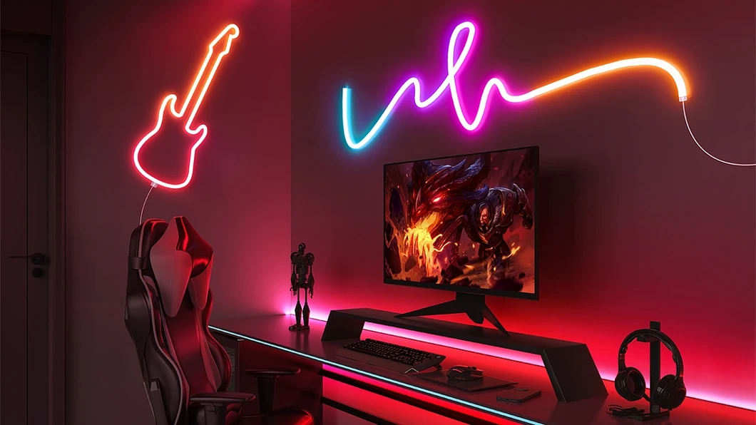 2025 Novo Modelo 5050 RGB-96D Faixa de Luz LED Super Brilhante à Prova d'Água para Exterior, Iluminação de Atmosfera ao Ar Livre, Iluminação para Céu Escuro, Venda Direta de Fábrica