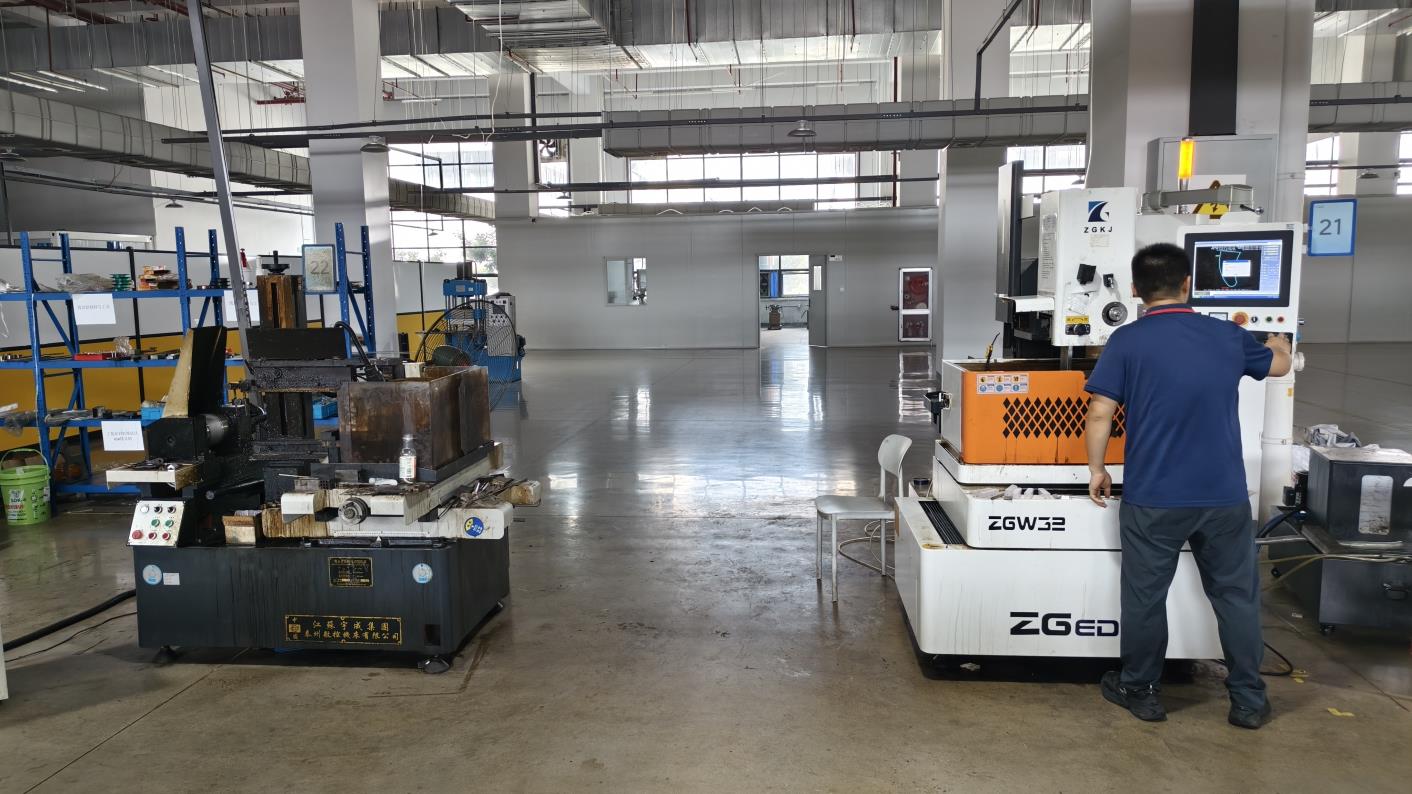 Orthopedic implant raw material cutting process at Zynfuse manufacturing facility