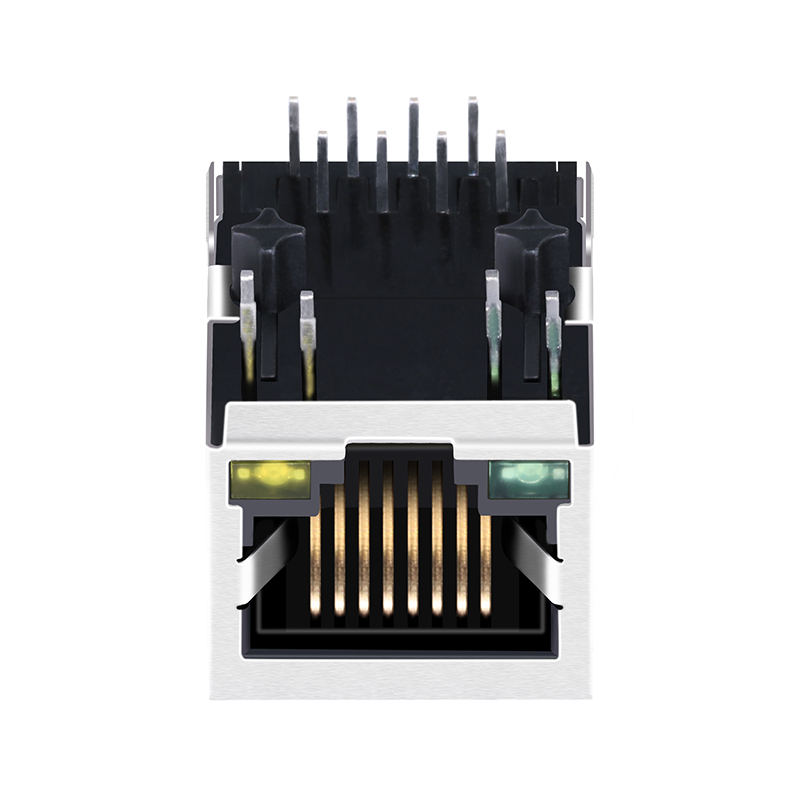 J00-0045NL PCB Mounting Shielded Modular Jack Ethernet RJ45 Connector