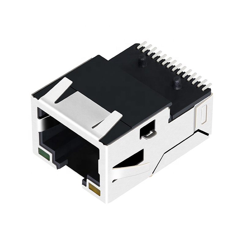 1 Port SMT RJ45 Modular Jack Bottom View