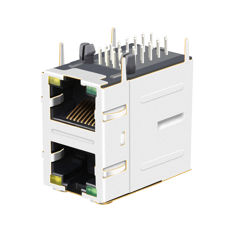 RM3-138A9V1F / RM3-138A9V1Q 1000 Base-T 2X1 Port Ethernet RJ-45 Connector