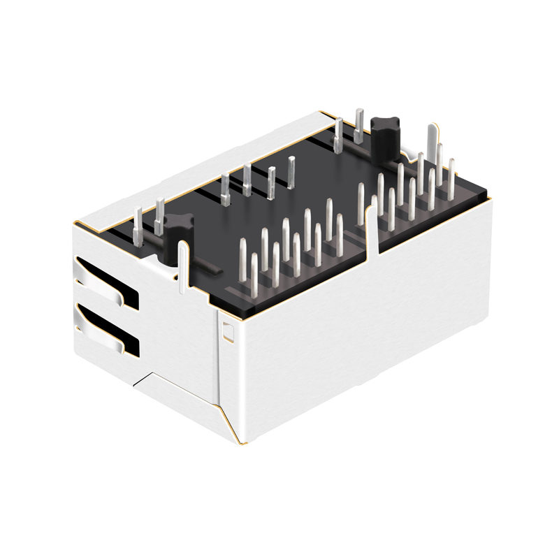 RJ45 Female Jack With Dual Color LED 1840619-1