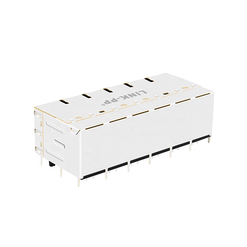 XFATM8-STACK12-4 Shielded 2x6 Port Stacked RJ45 Female Connector