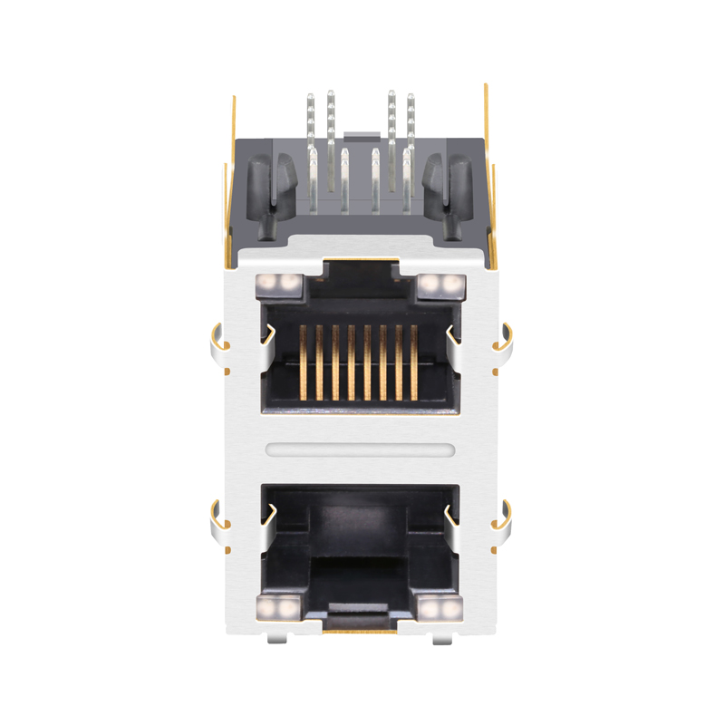 Multi-Port 2X1 Side Entry Through Hole Stacked RJ45 Connector 0845-2D1T-AU 2250174-1 SC861-G8-28 0879-2X1R-Y6