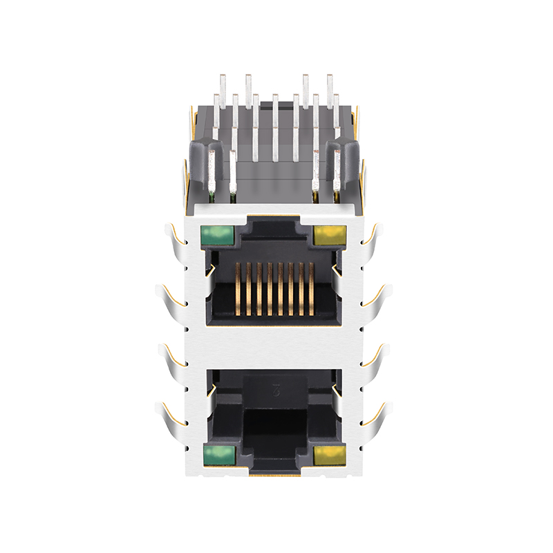 0845-2D1T-H5 0845-2D1T-S4 RM3-ZZ-0020 10/100 Base-T 2 Port 8P8C RJ45 Modular Jack
