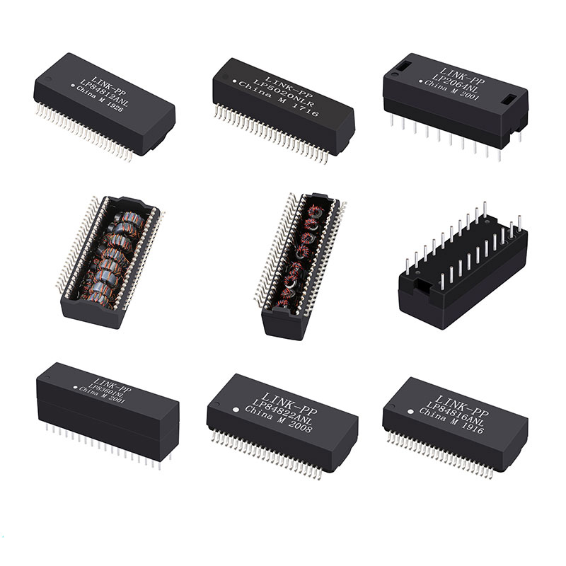 1500VAC/1mA/60S 10/100 BASE Discrete Magnetic Lan Transformer HST-4047SCR / HST-4047SXCR
