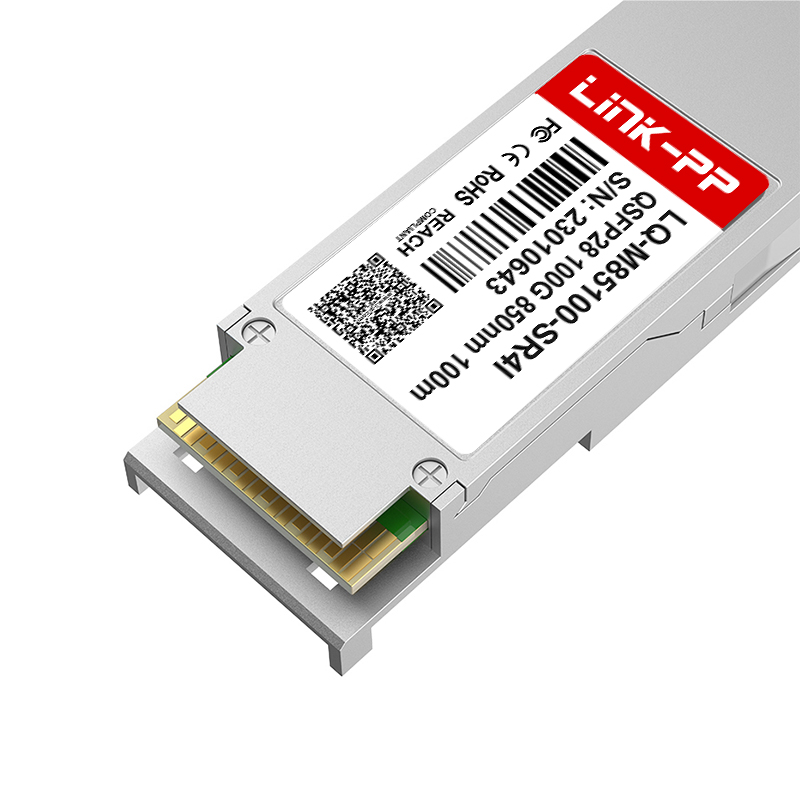 100G Base-t Ethernet Module 850nm 100m MPO QSFP28 Optical Transceiver