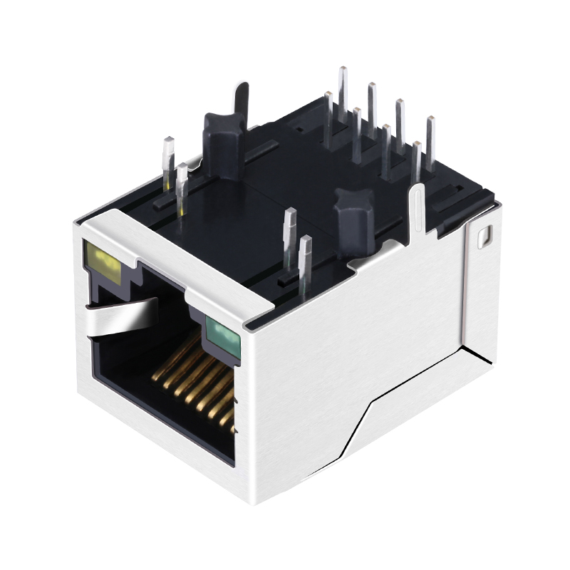 J00-0045NL PCB Mounting Shielded Modular Jack Ethernet RJ45 Connector