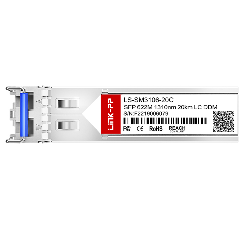 622M Single Mode SFP 1310nm 20km SMF Duplex LC Optical Transceiver Module