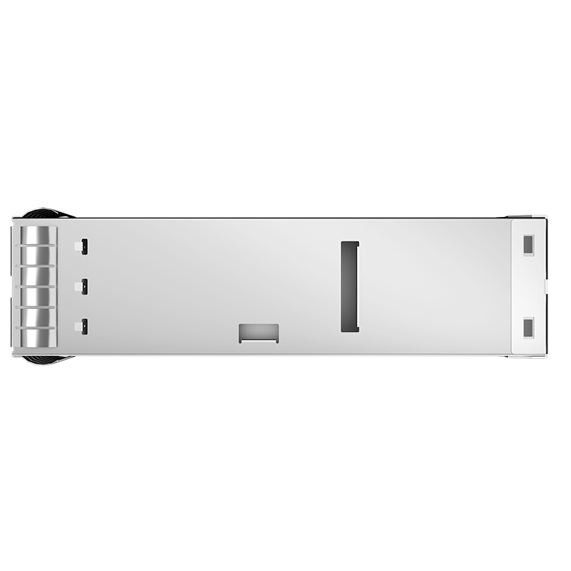 2227224-3 TE Compatible Through Hole 76P 2x1 Ports Press-Fit EMI Shielded ZQSFP+ Cage With Light Pipe