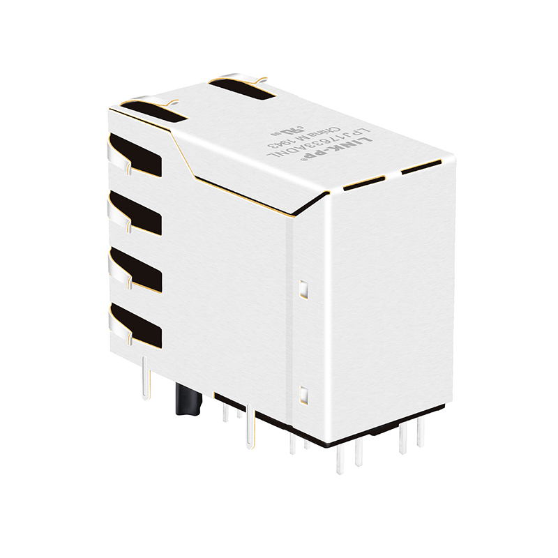 0845-2D1T-H5 0845-2D1T-S4 RM3-ZZ-0020 10/100 Base-T 2 Port 8P8C RJ45 Modular Jack