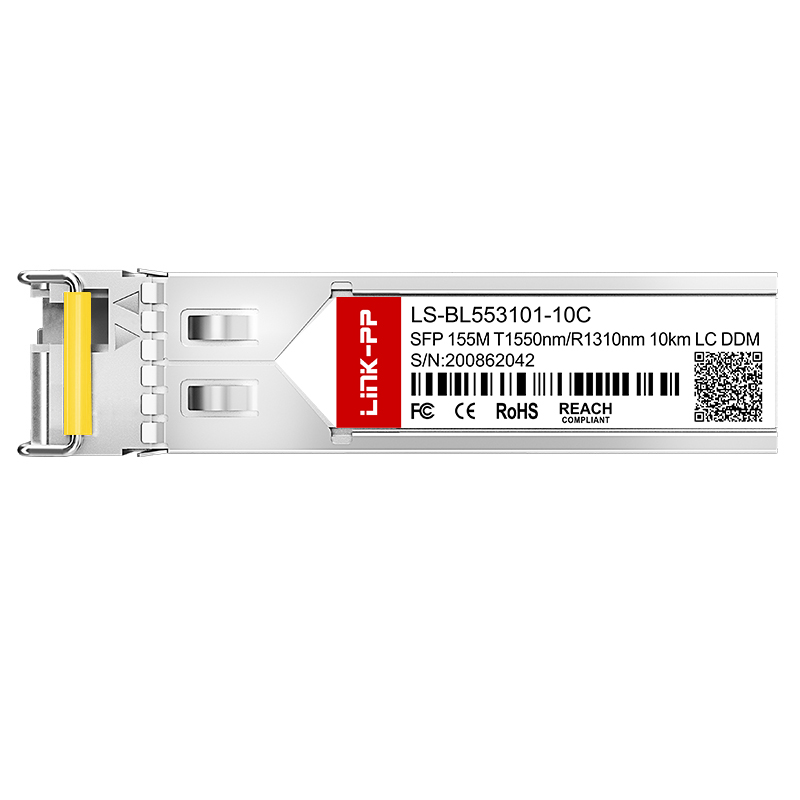 1550nm-TX/1310nm-RX Bidirectional SMF SFP 155M Bidi 10km LC Optic Transceiver Module