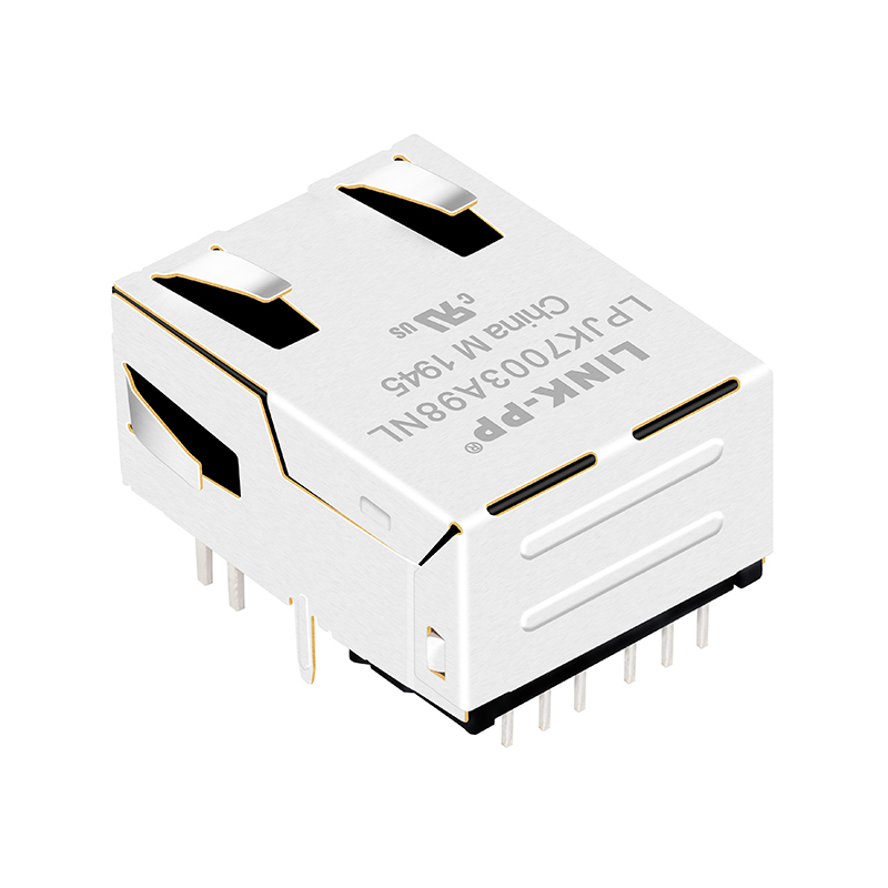Low Profile RJ45 Jack 1000 Base-T Integrated Ethernet Connector LPJK7003A98NL