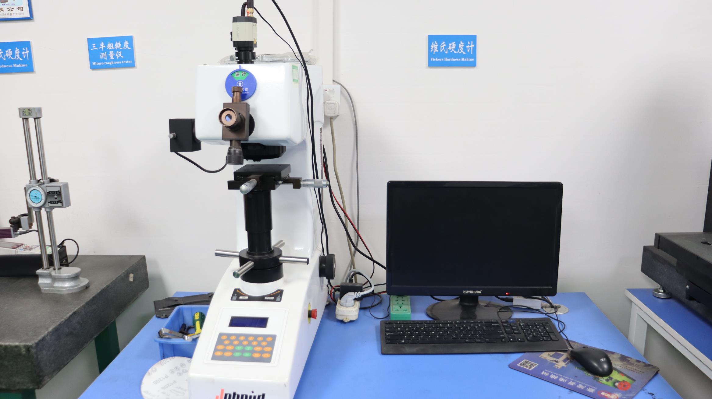 Vickers Hardness Tester for material hardness verification of automotive components