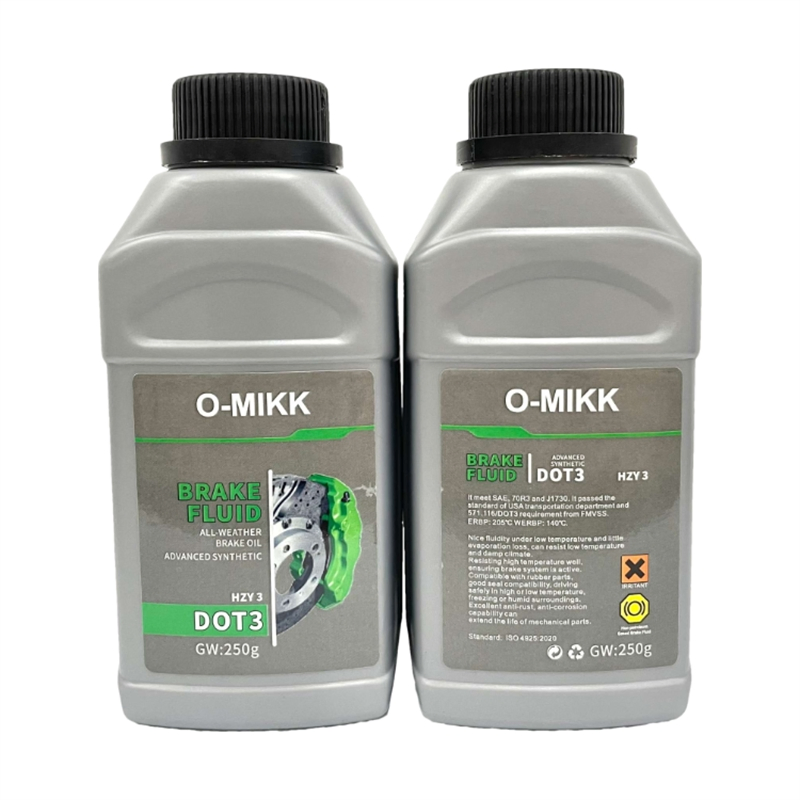 High Quality Car Brake Fluid DOT3 250ml Brake Motor Oil