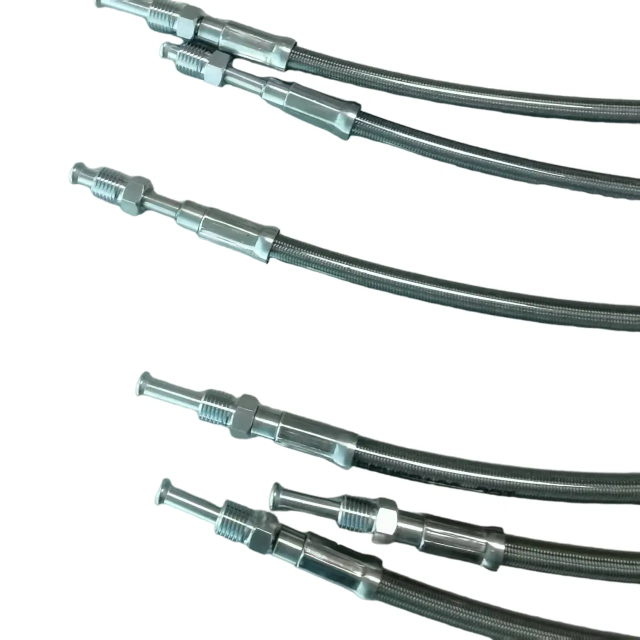 DOT-Certified PTFE Brake Hose 1/8 SAE J1401 Stainless Steel 304 Wire Braided Hydraulic Line for Auto/Motorcycle/Trailer