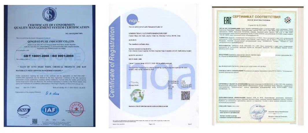 Quality Certifications