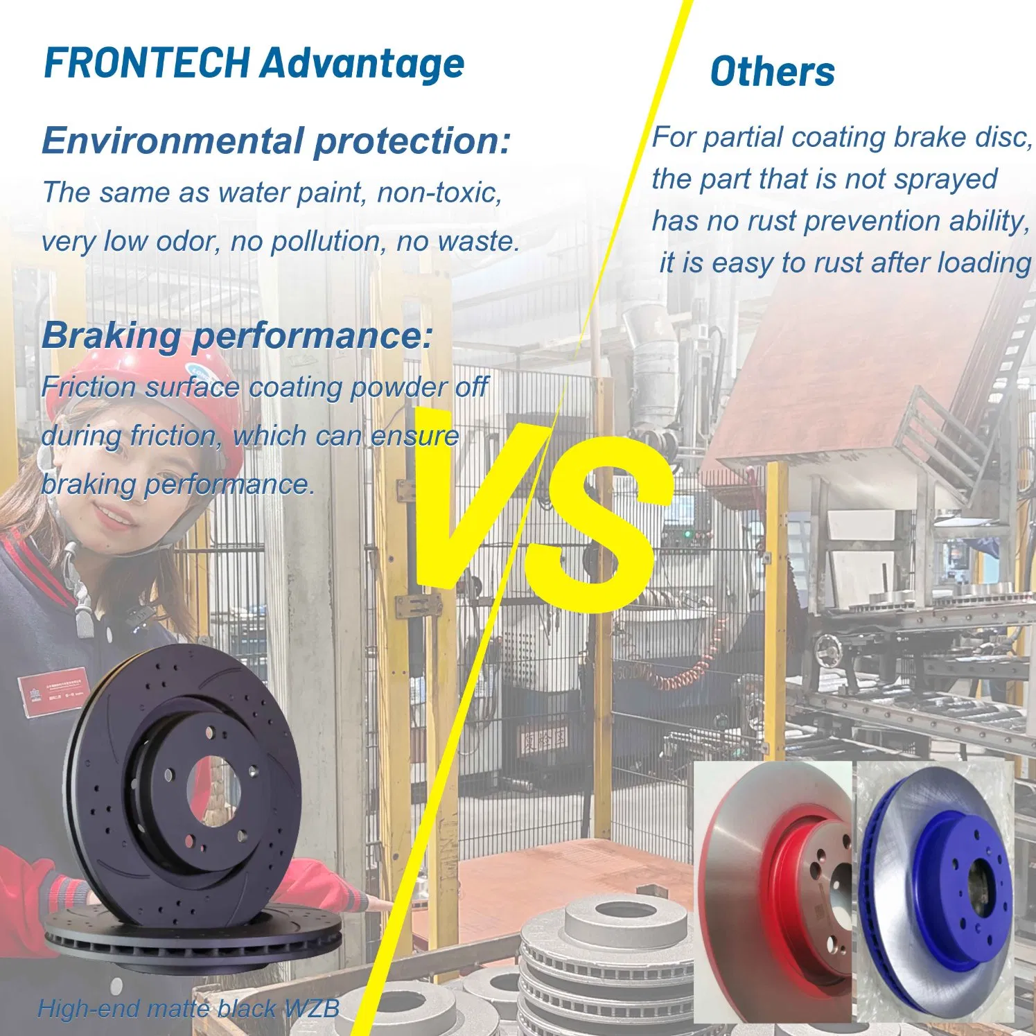 Disc Brake Rotor Rear Rotor Brake Disc for Toyota Corolla