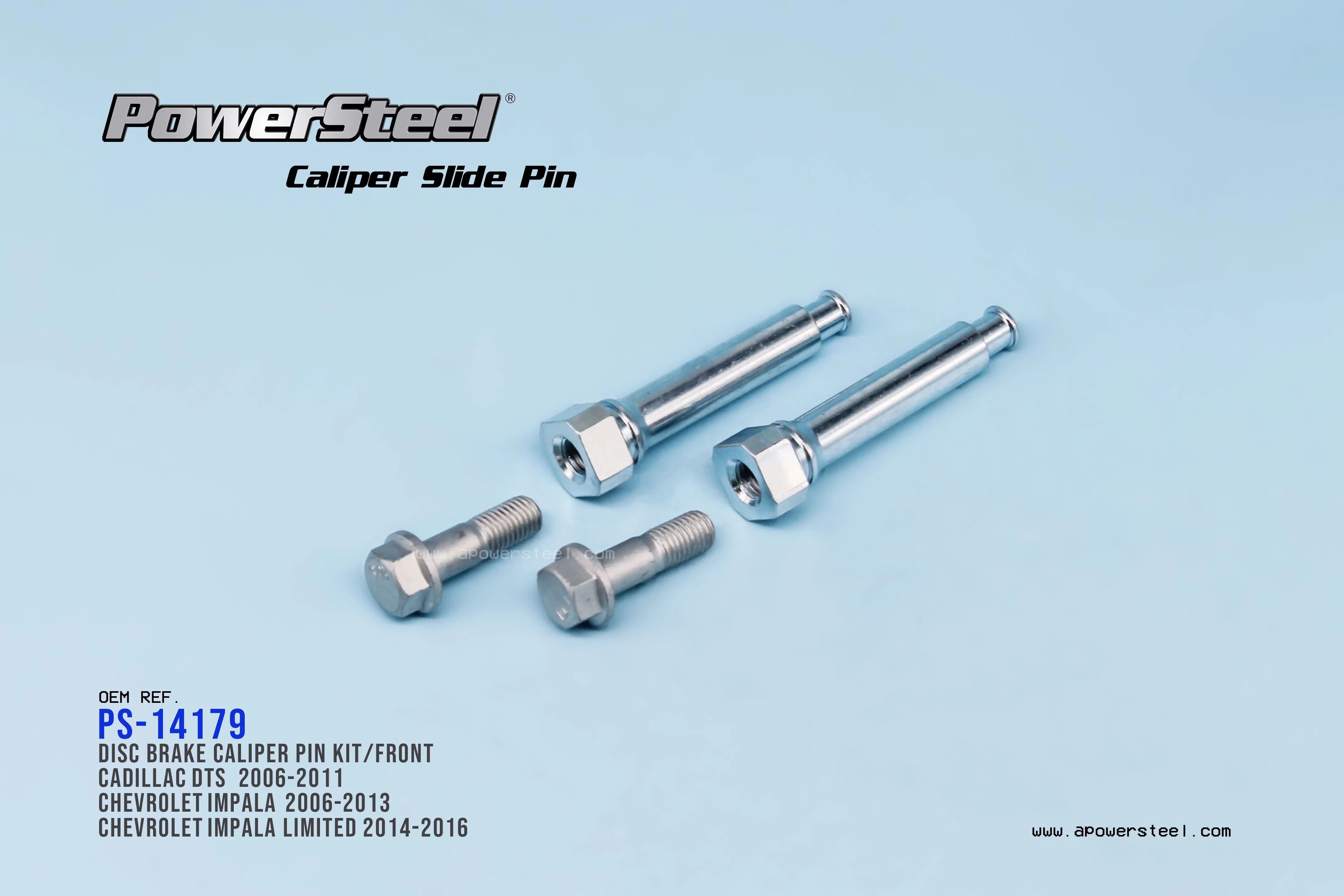 Disc Brake Caliper Pin-Guide Pin Front Fit Chevy Impala, Buick Lacross 2006-2013 14179