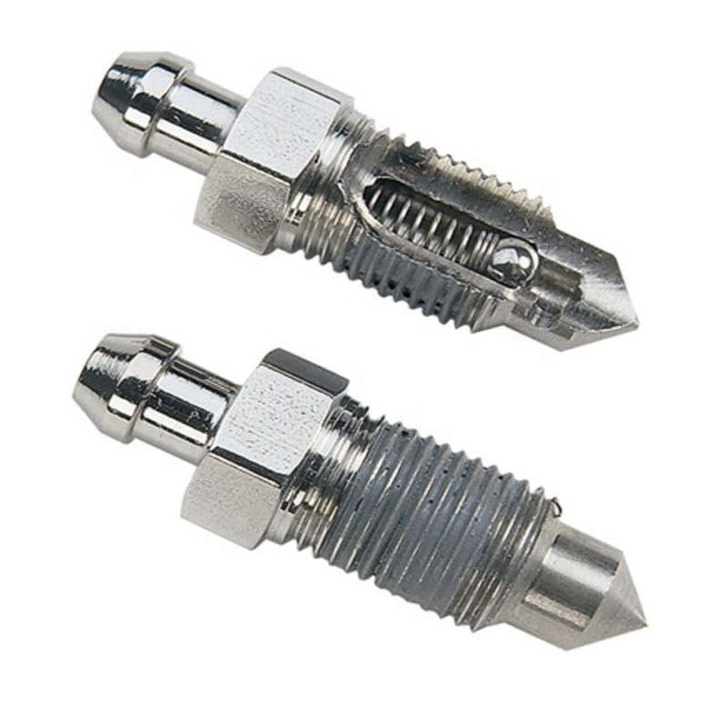 China Factory Qdgy Carbon Stainless Steel Male an -04an 7/16-20 Metal Bundy Pipe Line Tube Hose Brake Union Adaptor Fitting Bleeder Valve Caliper Bleed Screw