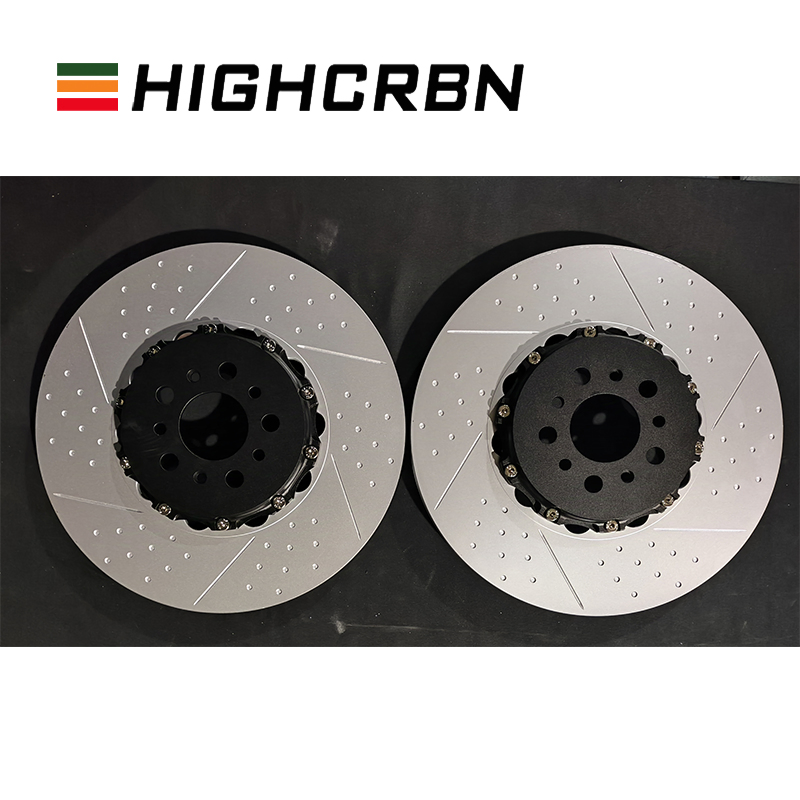 Auto Car High Carbon Alloys Combination 2-Piece Brake Disc (Rotor) for Range Rover Sport Edition OE# Lr033303