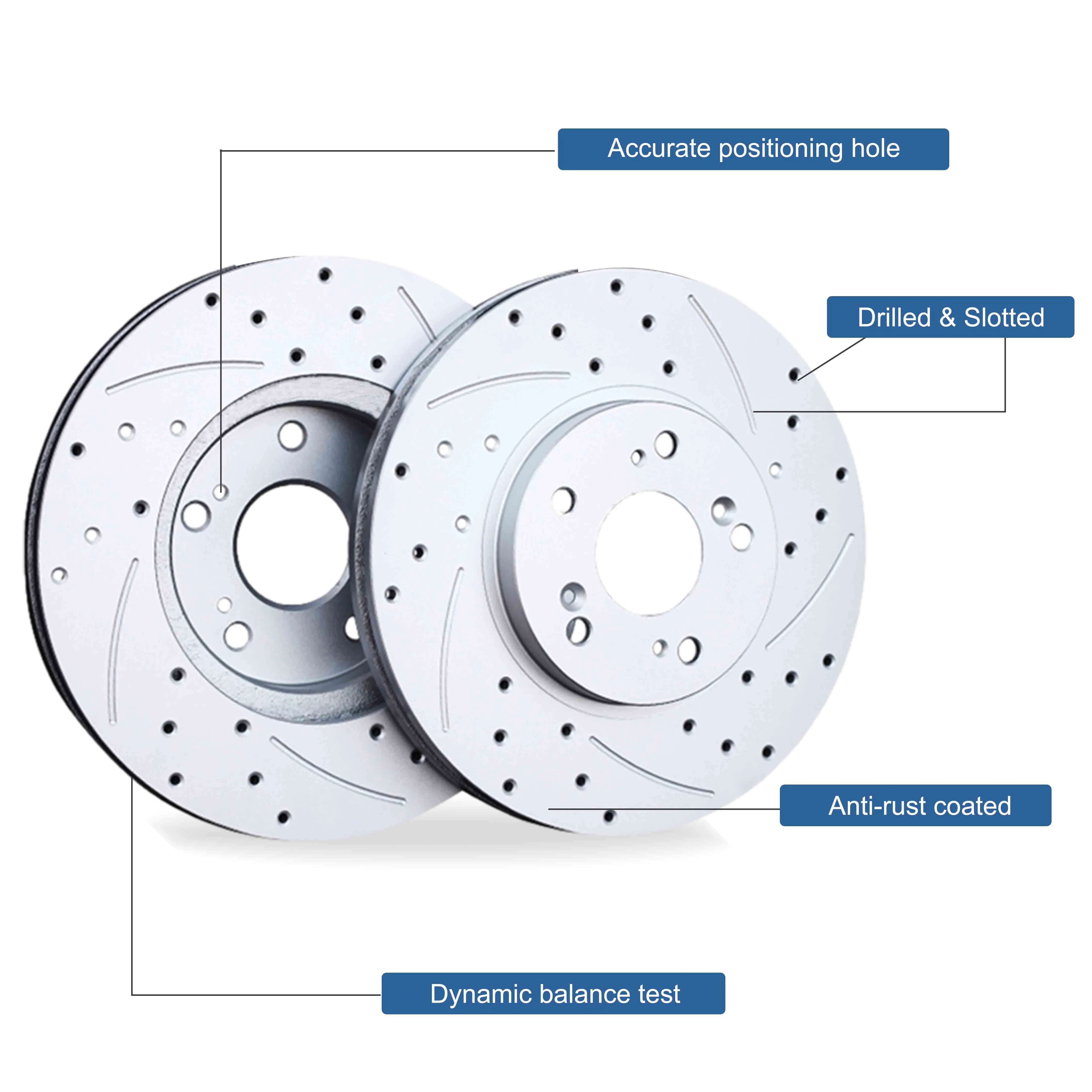 Frontech Auto Manufacture Brakes Rotor Disc for Japanese and Korean Car Series Chinese OEM Factory Auto Parts Wholesale Front Rear Disc Manufacturers Europe Car