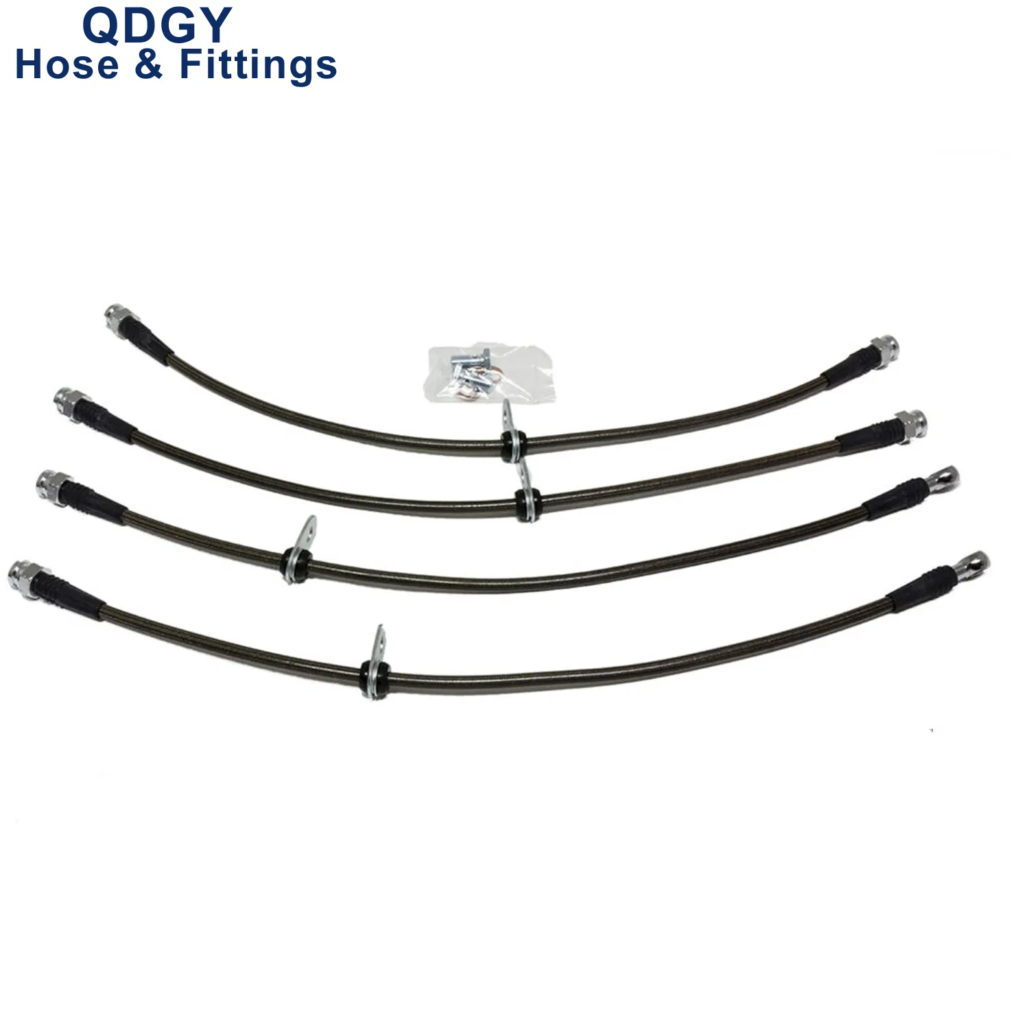 High Performance DOT Federal Motor Vehicle Safety Standards Automobile Parts Braided Stainless Steel Truck Car Motorcycle PTFE Flexible Brake Pipe Hose Lines