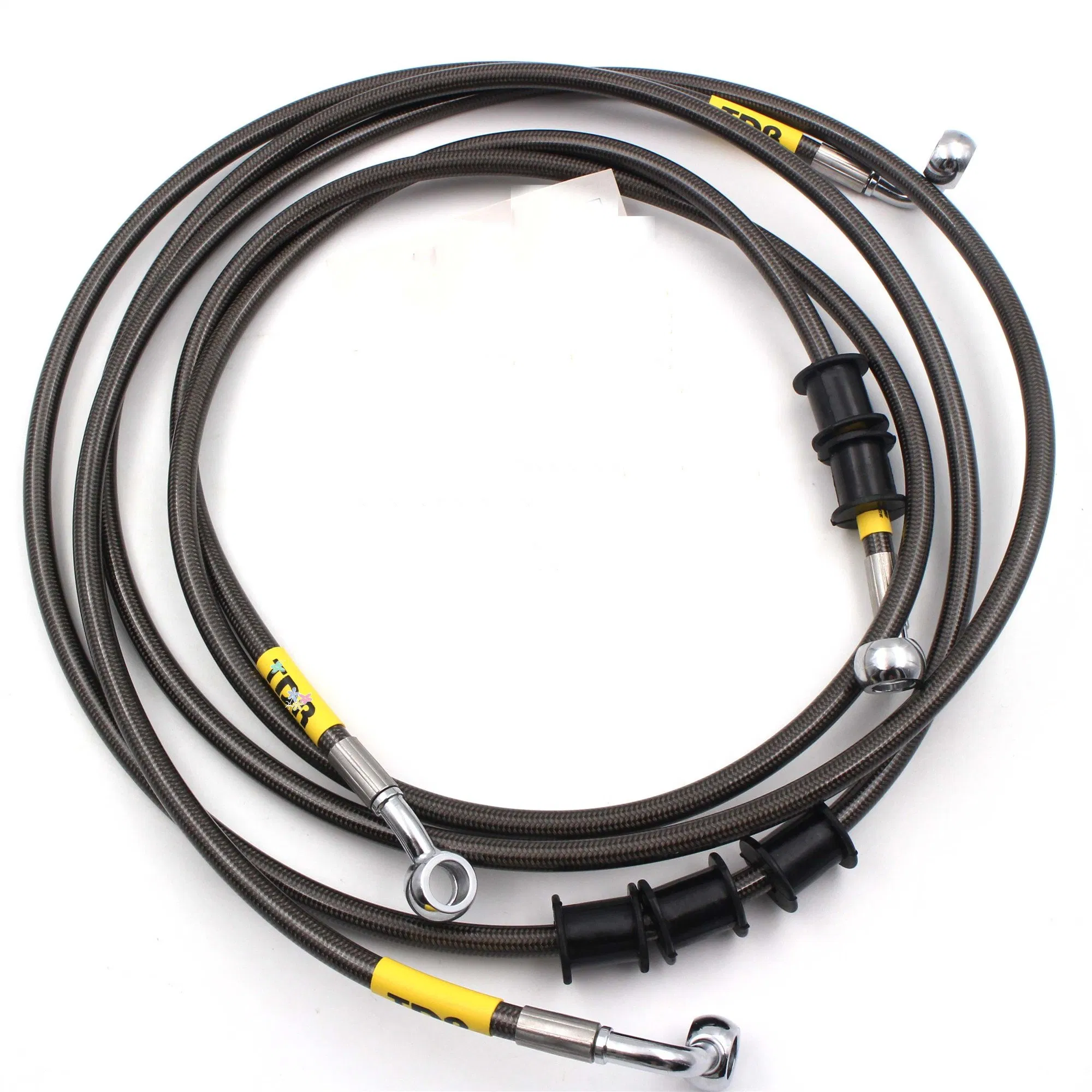 Braided ABS Line Replacements for BMW 5 Series E39 All Models (1996-2004) Replaces OEM Hoses Brake Lines 34321162616 and 34321162612