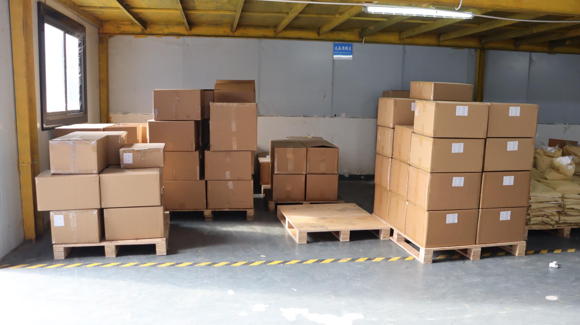 Finished automotive parts warehouse and logistics at Zizel Auto Yuhuan facility