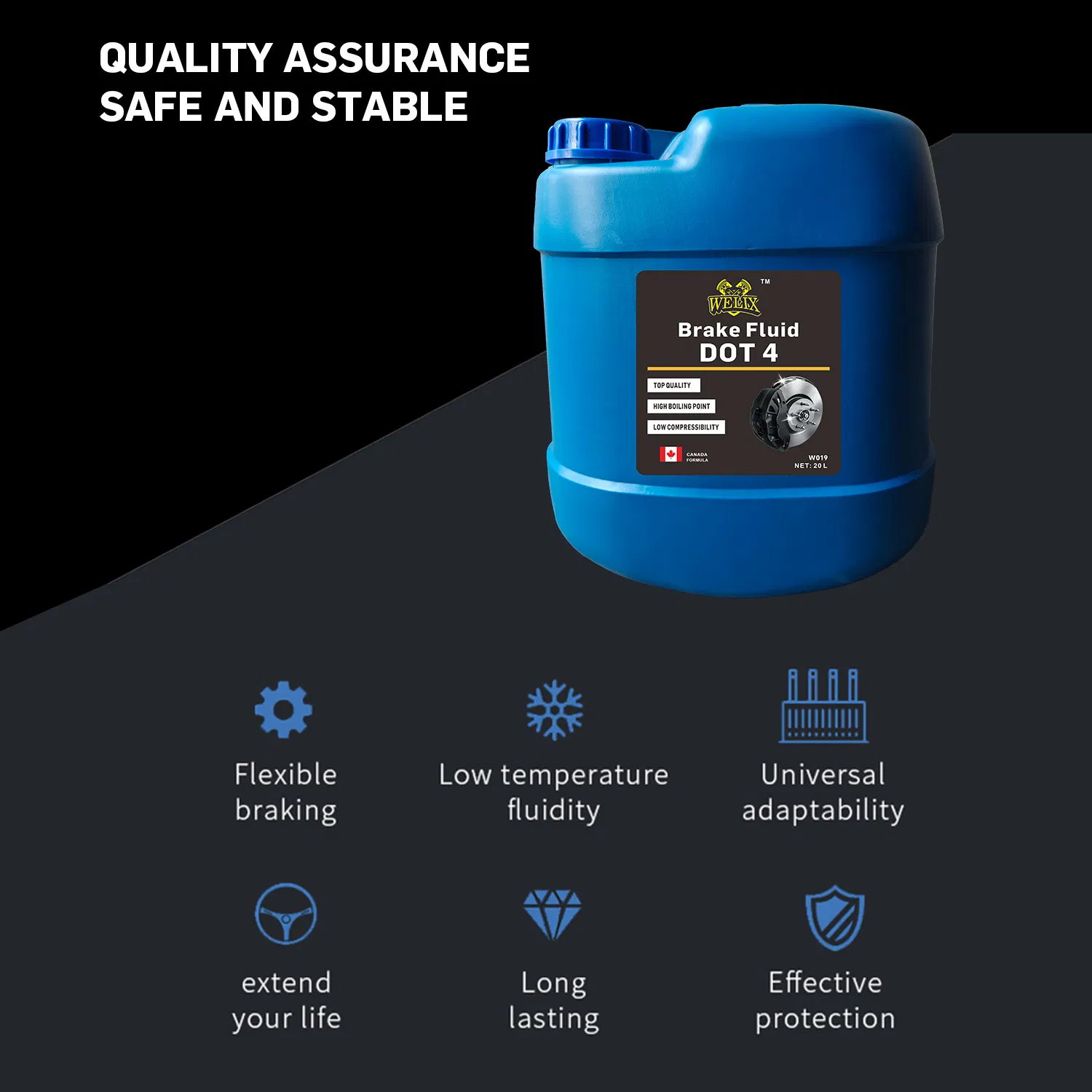 20L High Performance Clutch Fluid DOT4 Brake Fluid Car Lubricant Oil