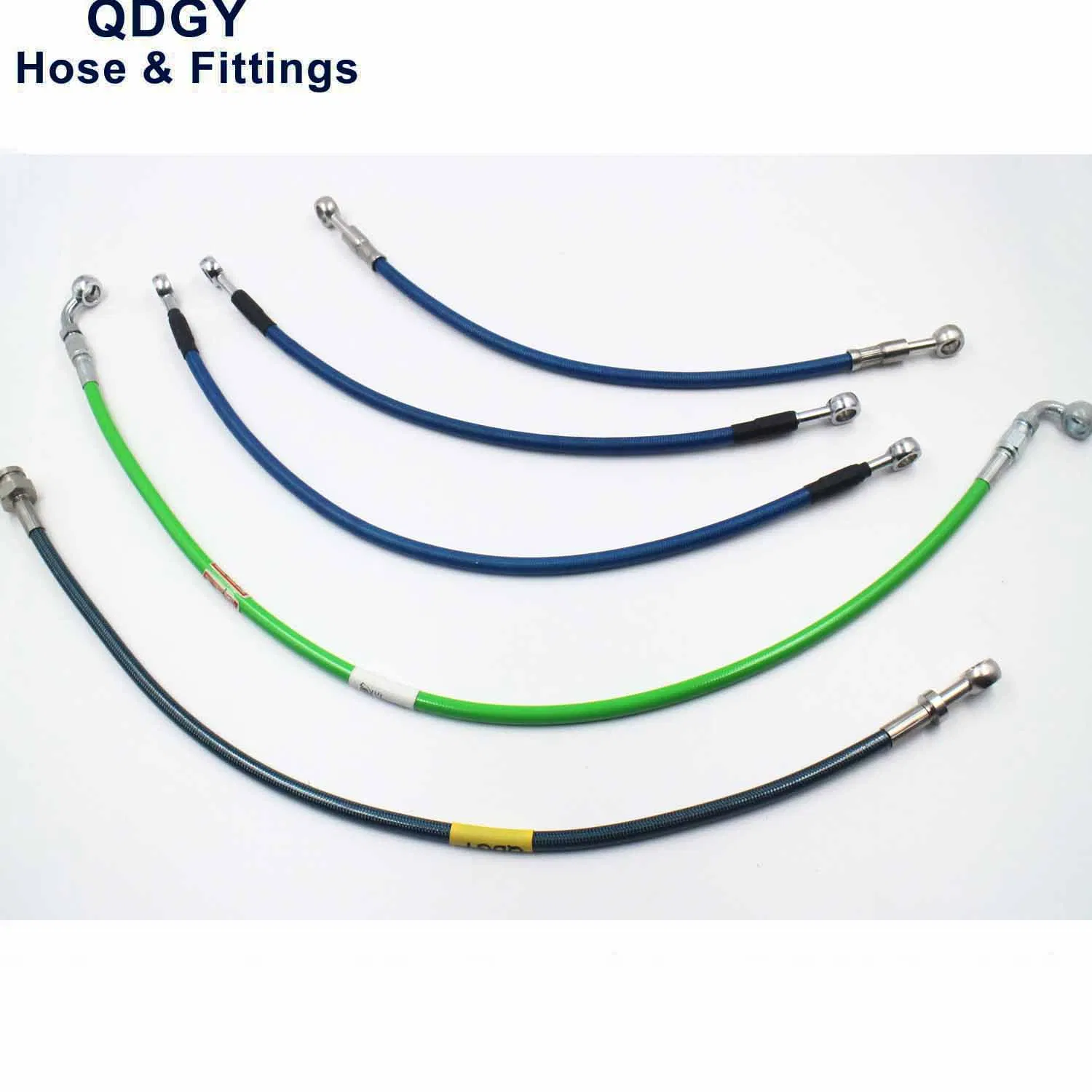 High Performance Motorcycle Custom Built Length Stainless Steel Braided Steel DOT Approved Street off Road Racing Brake Line Hoses