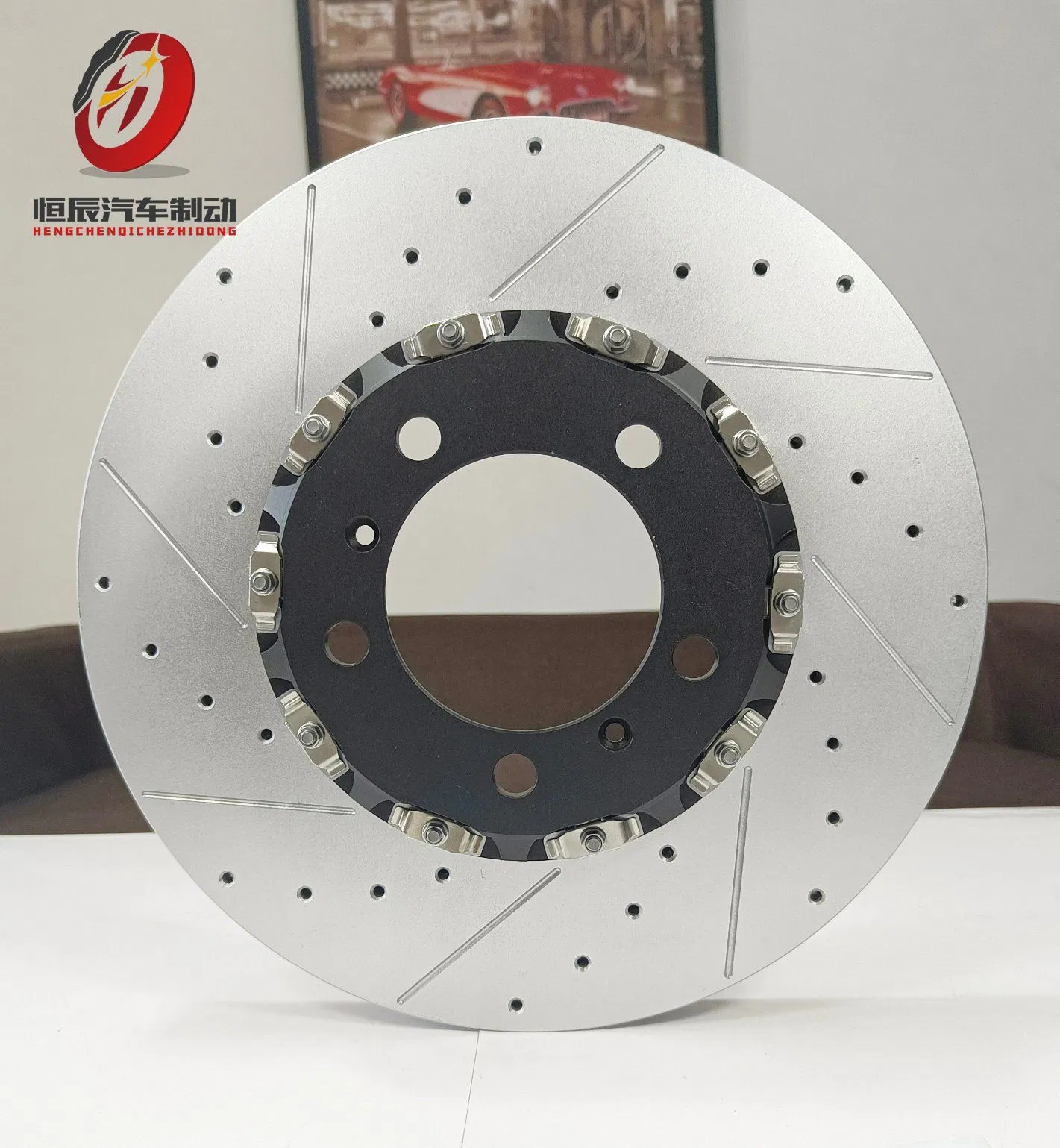 Auto Parts Original Upgraded Split 2-Piece Brake Disc Rotor for Cadillac Xt5 2.0t (28E) OE#13516726/13526775