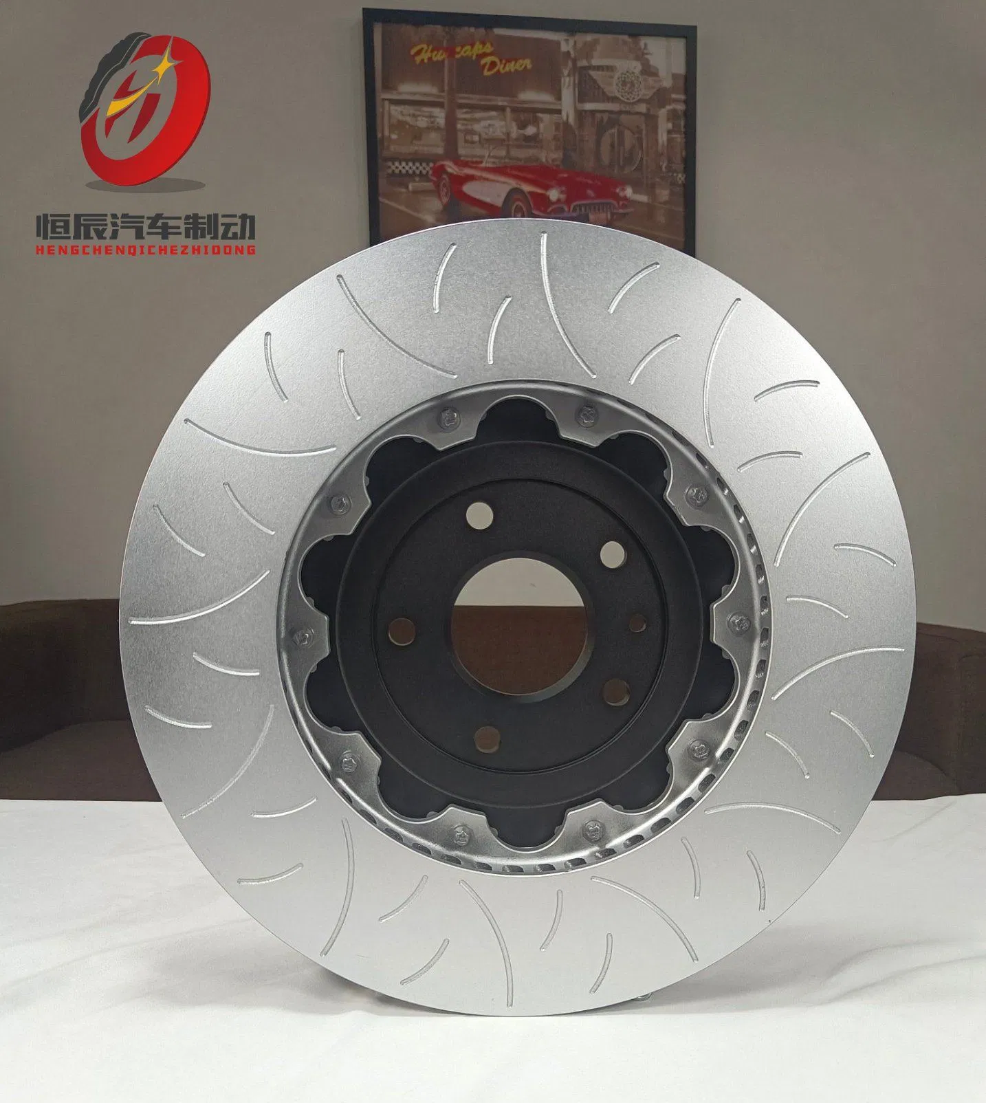 Auto Parts Original Upgraded Split 2-Piece Brake Disc Rotor for Cadillac Xt5 2.0t (28E) OE#13516726/13526775