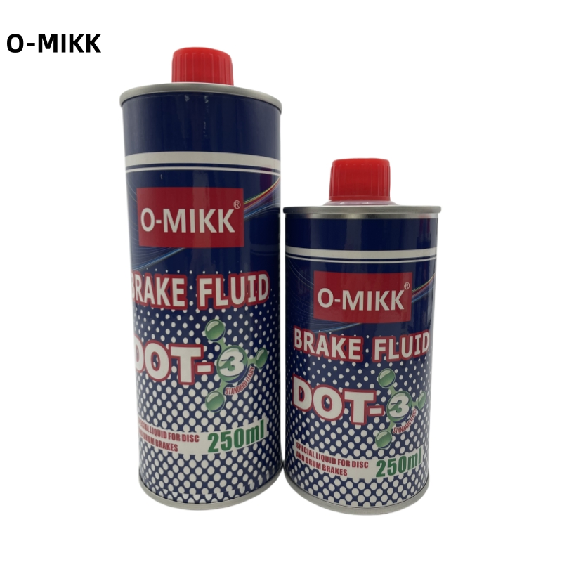 DOT3 Brake Fluid 250ml Iron Bottle High Boiling Point for Vehicles OEM