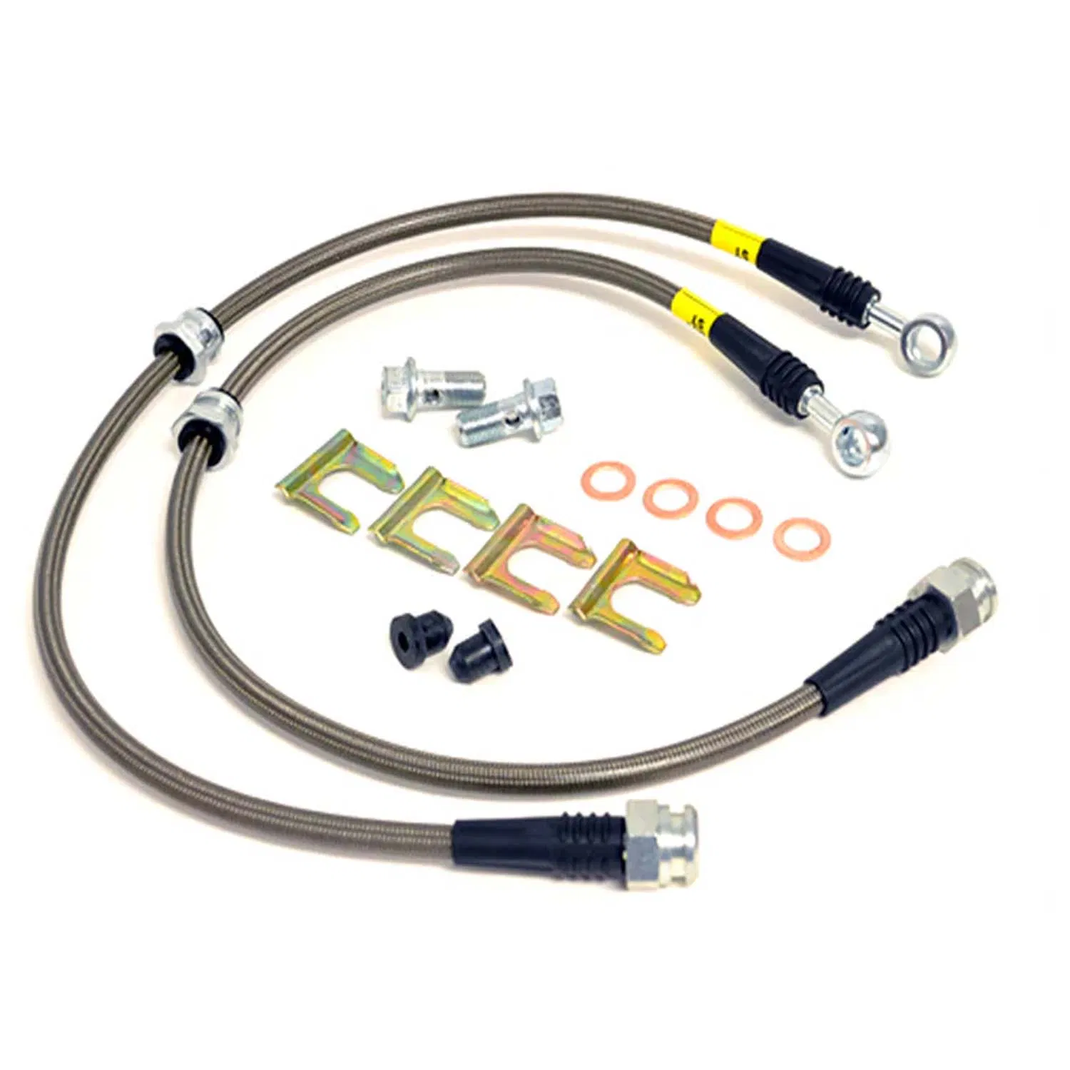 Motorcycle #3 -3an PTFE Fuel Brake Hose Pipe Black Blue Yellow Red Clear Color Coated An3 Stainless Steel Ss Braided Brake Lines