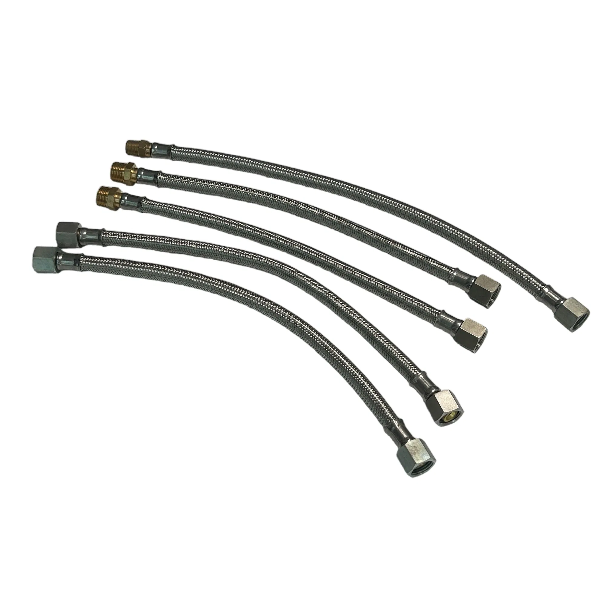 Wear Resistant and Durable Motorcycle Hydraulic Brake Hose Stainless Steel Braided Hose High-Pressure Oil Pipe Brake Line Customizable Length