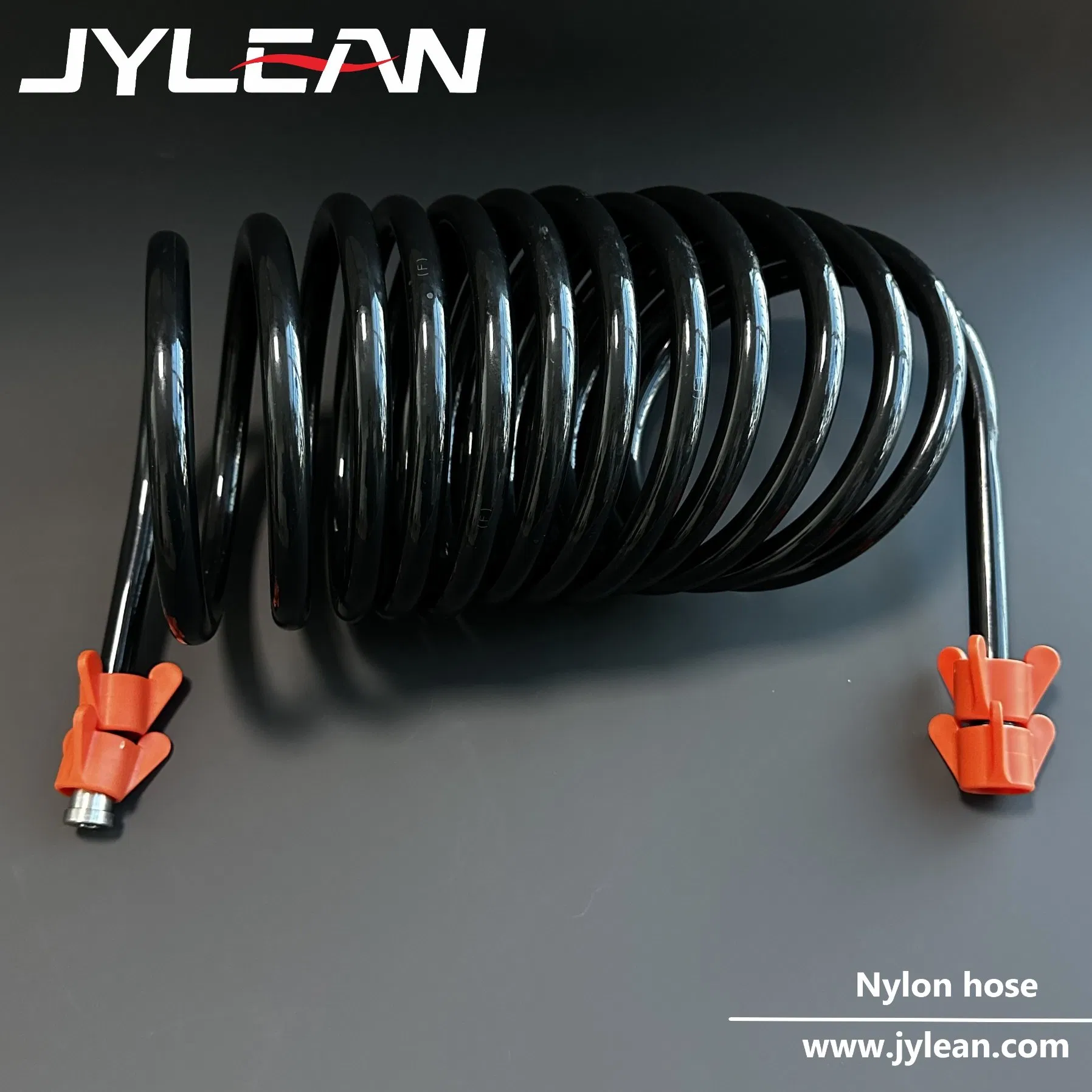 Corrosion and Oil Resistant CE RoHS Certified Highly Flexible Nylon Coil Air Hose Pneumatic Spring Hose Trailer and Truck Brake Air Line